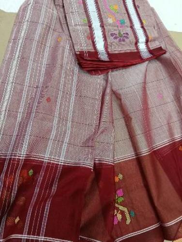 SAREES TIRUNELVELI RAYONxCOTTON Mix CHEDI BUTTA 550 cms SLNC